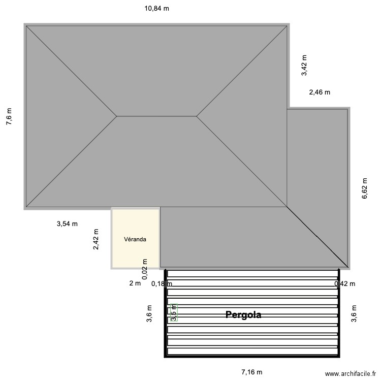MAISON SASSIS. Plan de 3 pièces et 136 m2