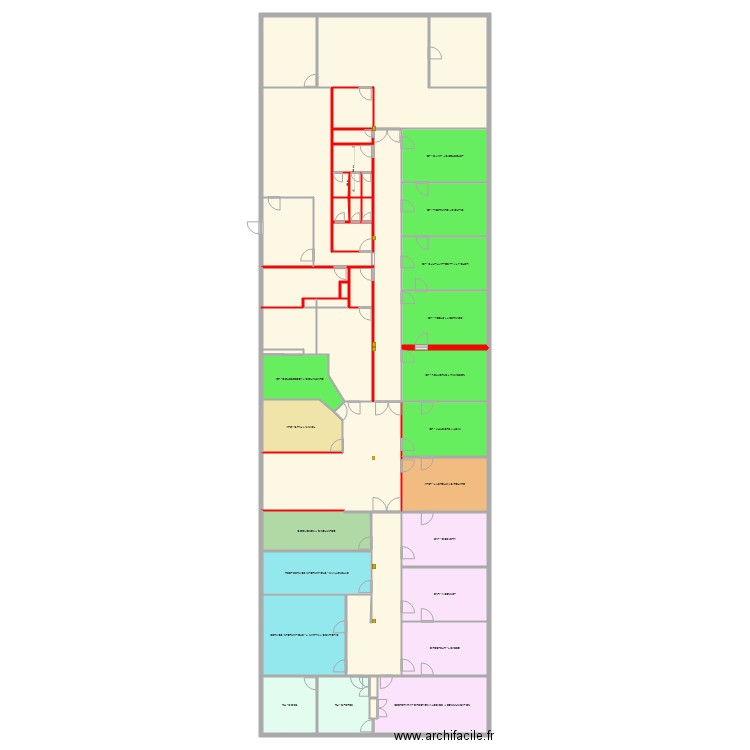 DR Etage Bat A Existant V1. Plan de 0 pièce et 0 m2