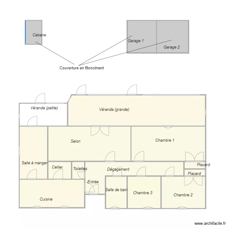 Croquis FOURTHON. Plan de 