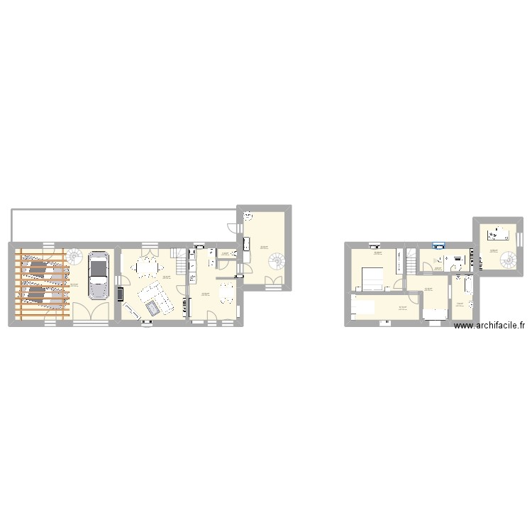 Chatillon. Plan de 11 pièces et 200 m2