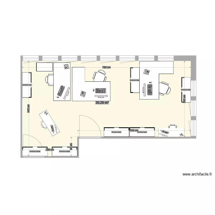 Bureau 734 V2. Plan de Bureau 734 V2. Plan de