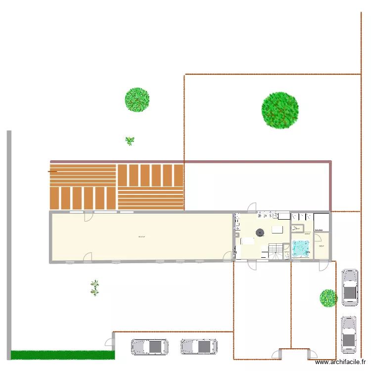 Gueutteville G&icirc;te 2. Plan de 
