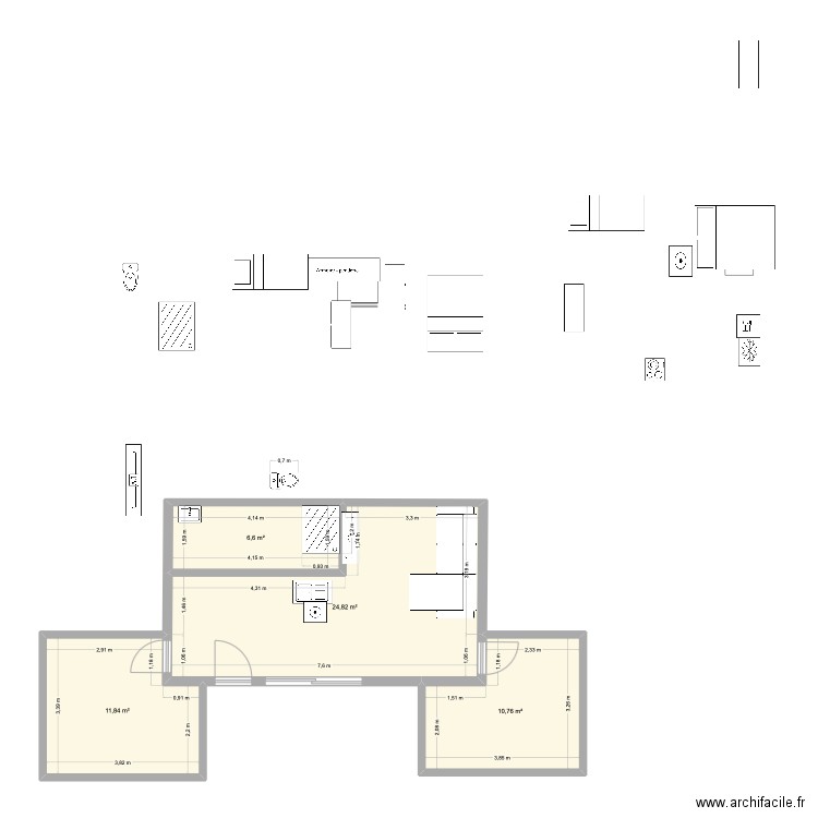 casaportugal2. Plan de 4 pièces et 54 m2