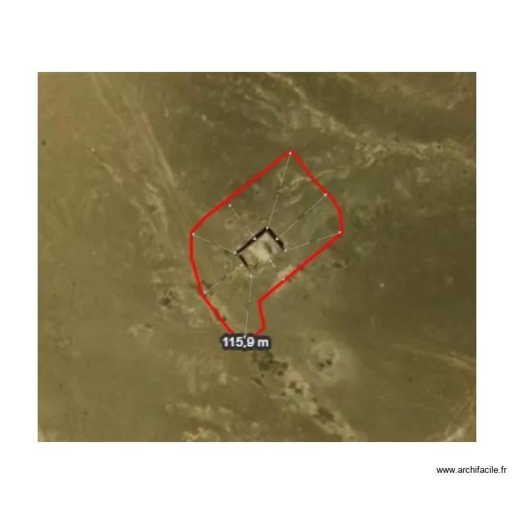 Violante II mur. Plan de 