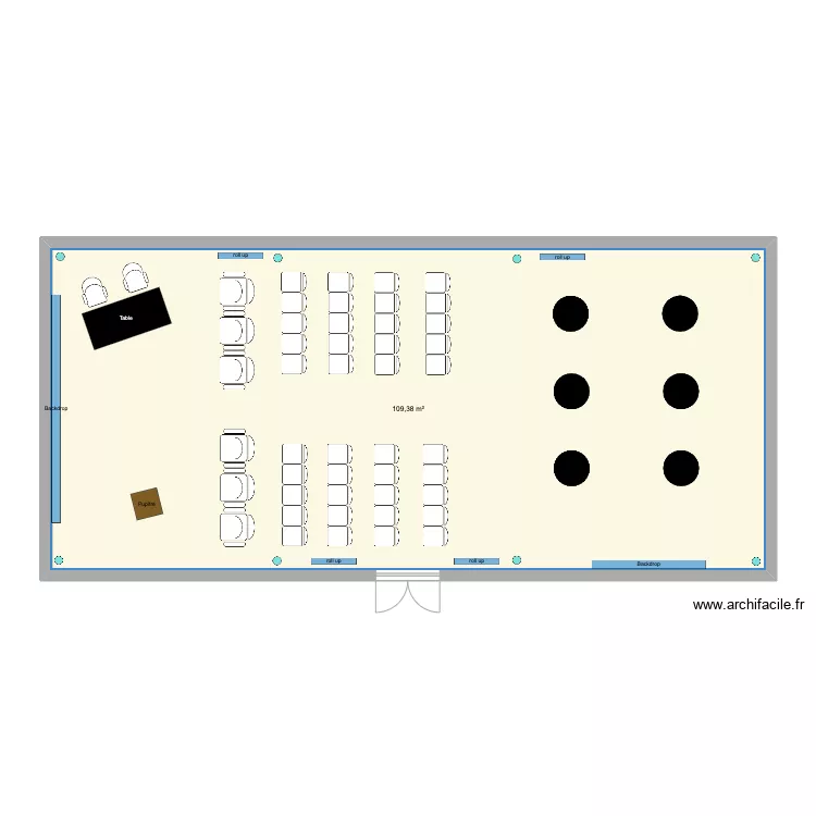 salon kinshasa. Plan de 