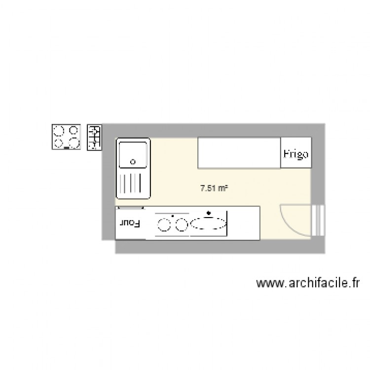 corona. Plan de 0 pièce et 0 m2