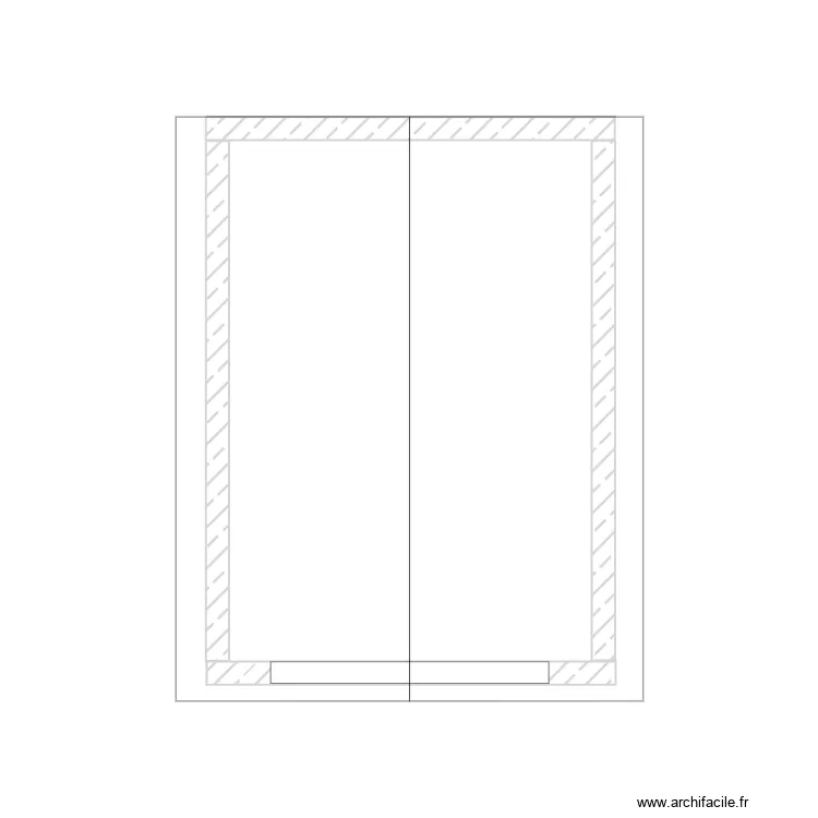 Cabanon_Haut. Plan de 