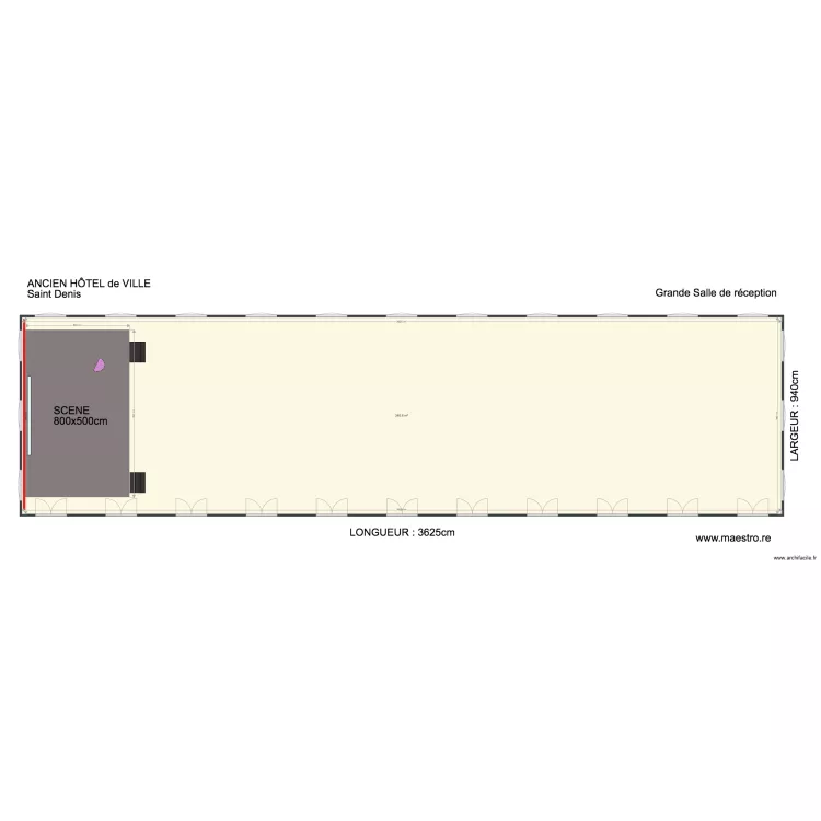 HOTEL DE VILLE VIERGE. Plan de 