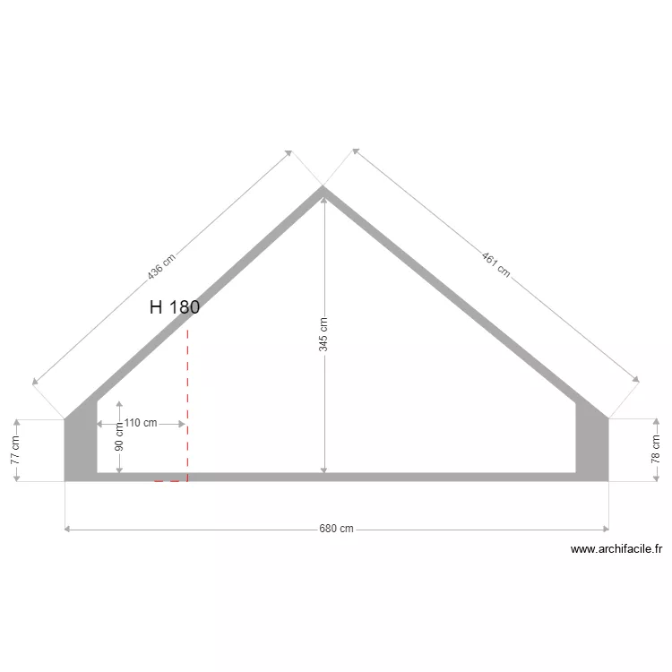 Coupe partie ancienne BOULY. Plan de Coupe partie ancienne BOULY. Plan de