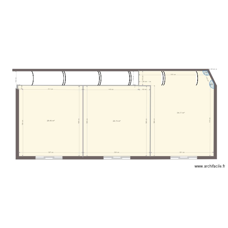 RCM terrasse existante. Plan de 0 pièce et 0 m2