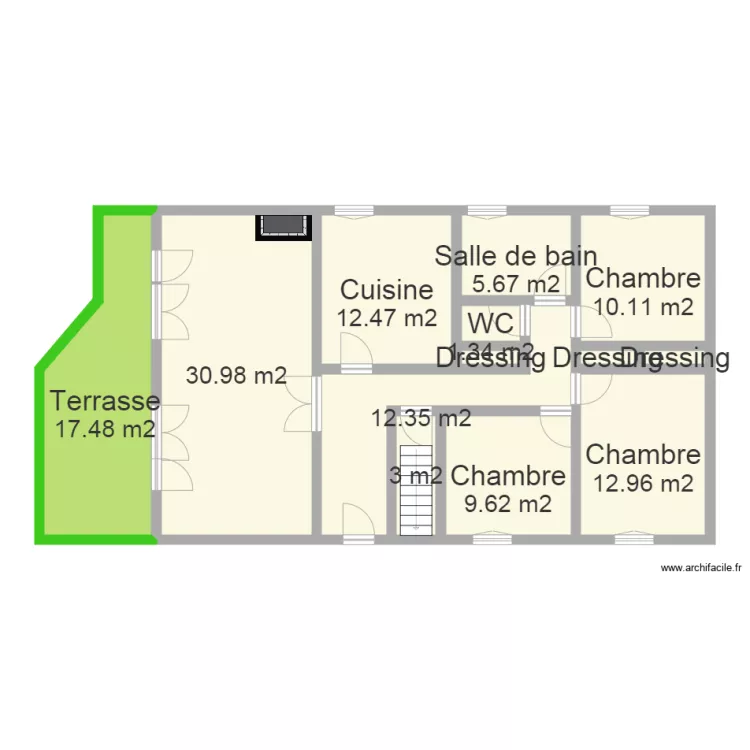 N13 BOUREZ ECROUVES RDC. Plan de 