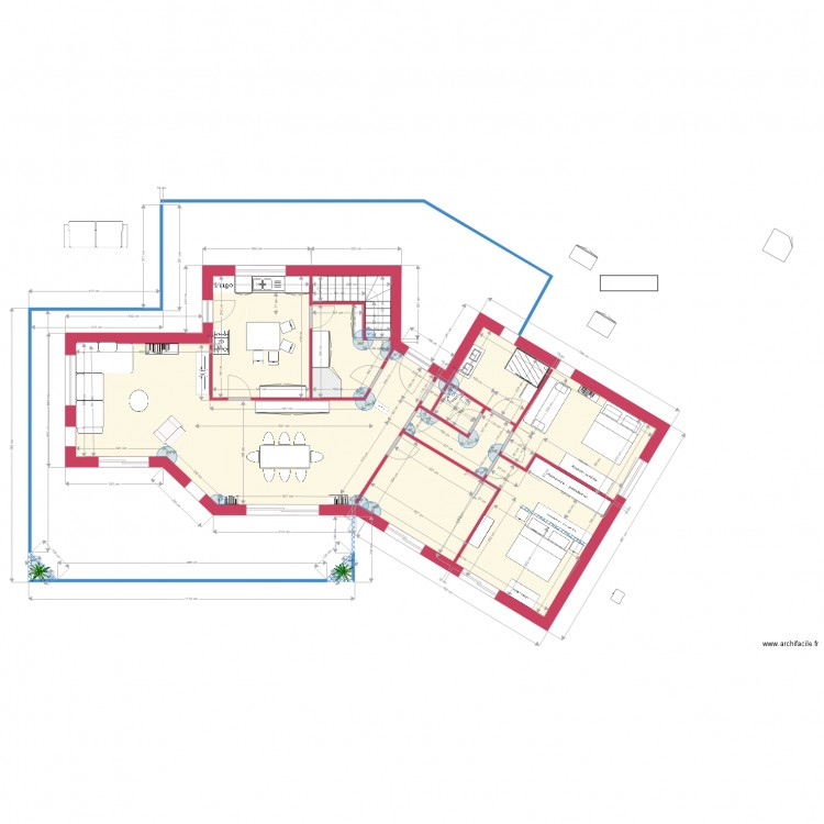 Villa réalisation projet 10. Plan de 0 pièce et 0 m2