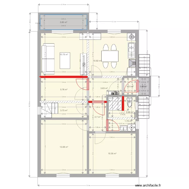 Maison des potiers Version 1 . Plan de Maison des potiers Version 1 . Plan de