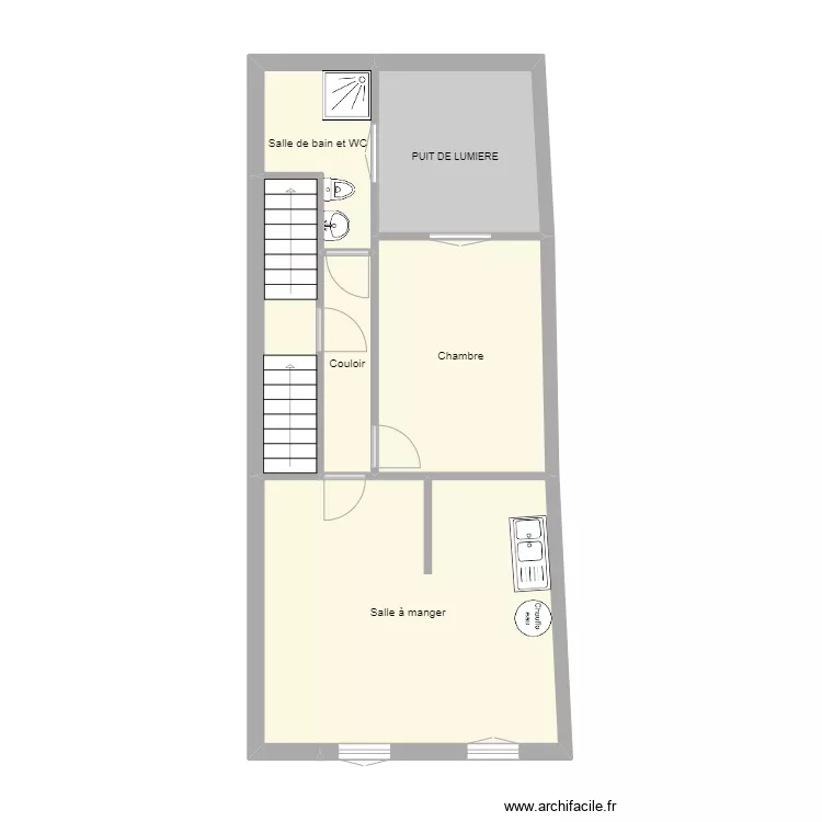 Fontaine neuve 27 R+2. Plan de 