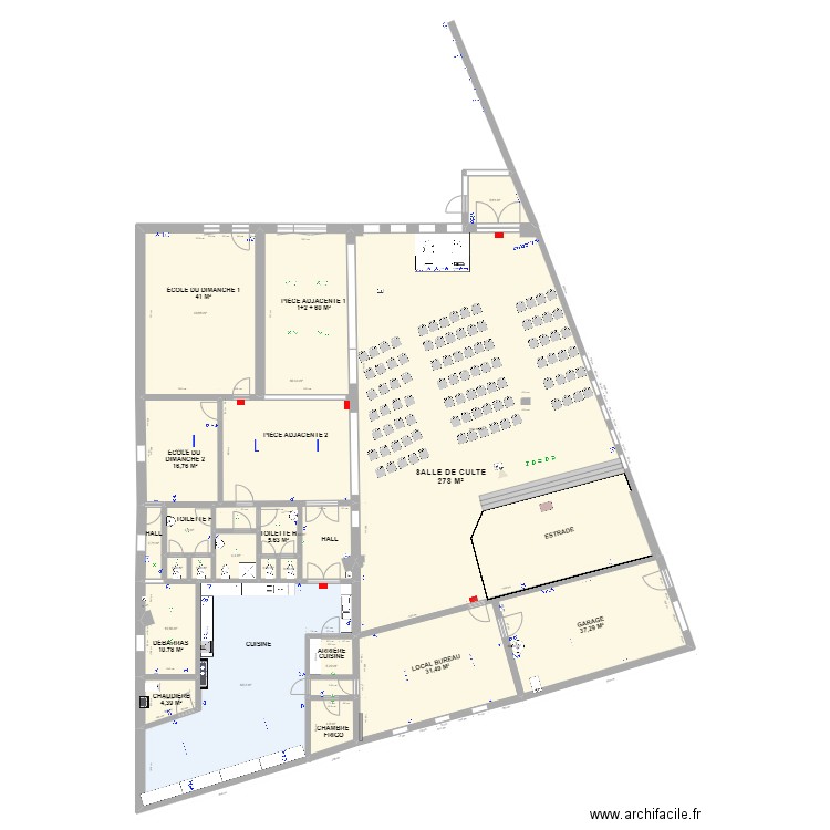 Eglise Bethel Manage Electricité 2023. Plan de 0 pièce et 0 m2