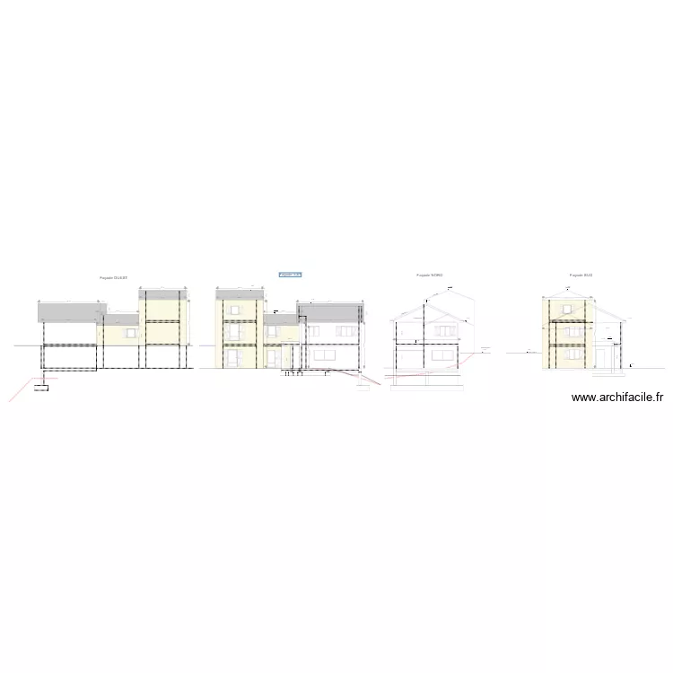 colombani élévation façade NORD. Plan de colombani élévation façade NORD. Plan de