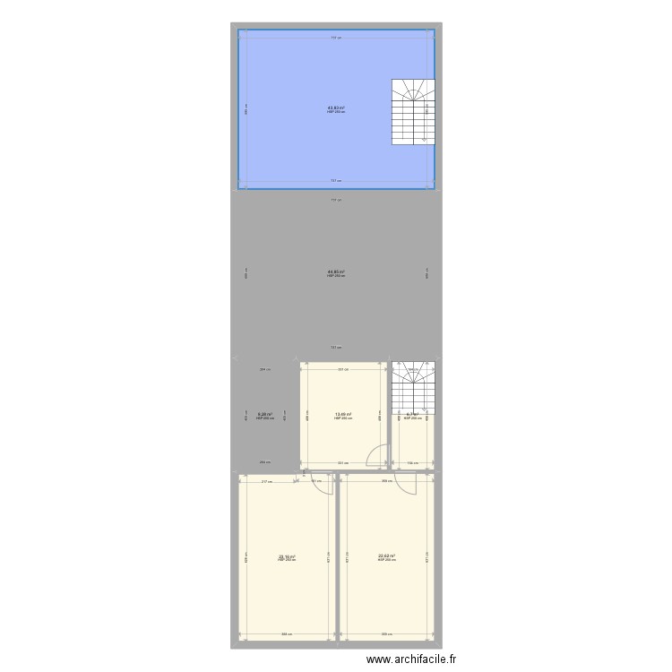 Trooz 2 AV. Plan de 7 pièces et 163 m2