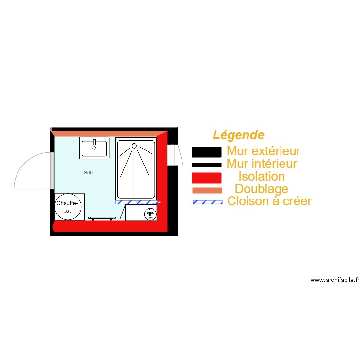 THAURIN Stephane. Plan de 3 pièces et 10 m2