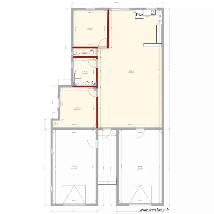HASNON 3 RDC. Plan de 