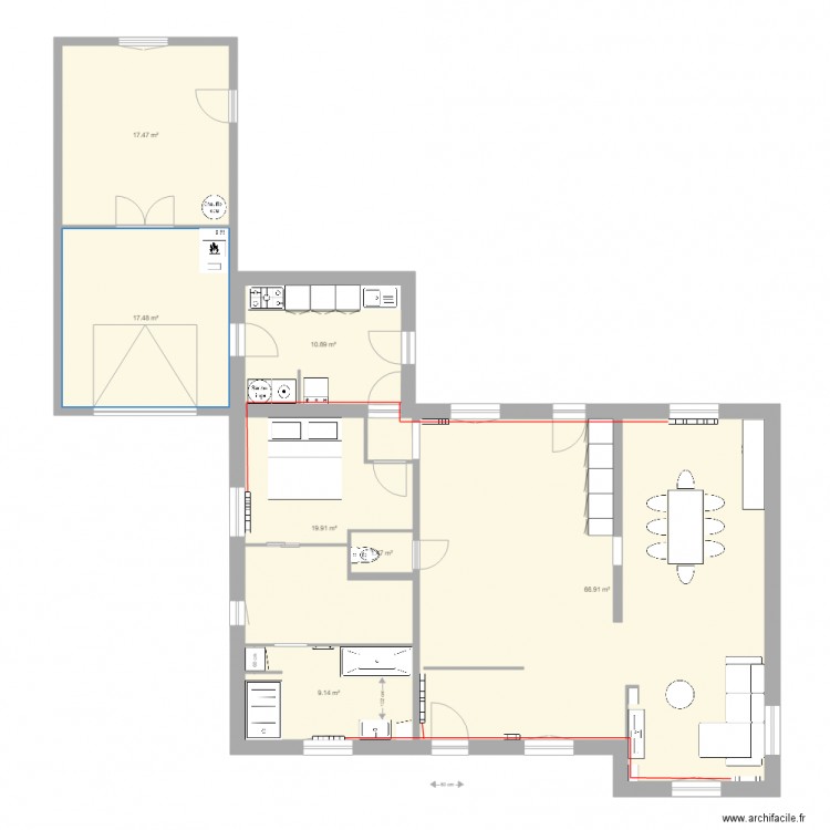 RDC Saint george. Plan de 0 pièce et 0 m2