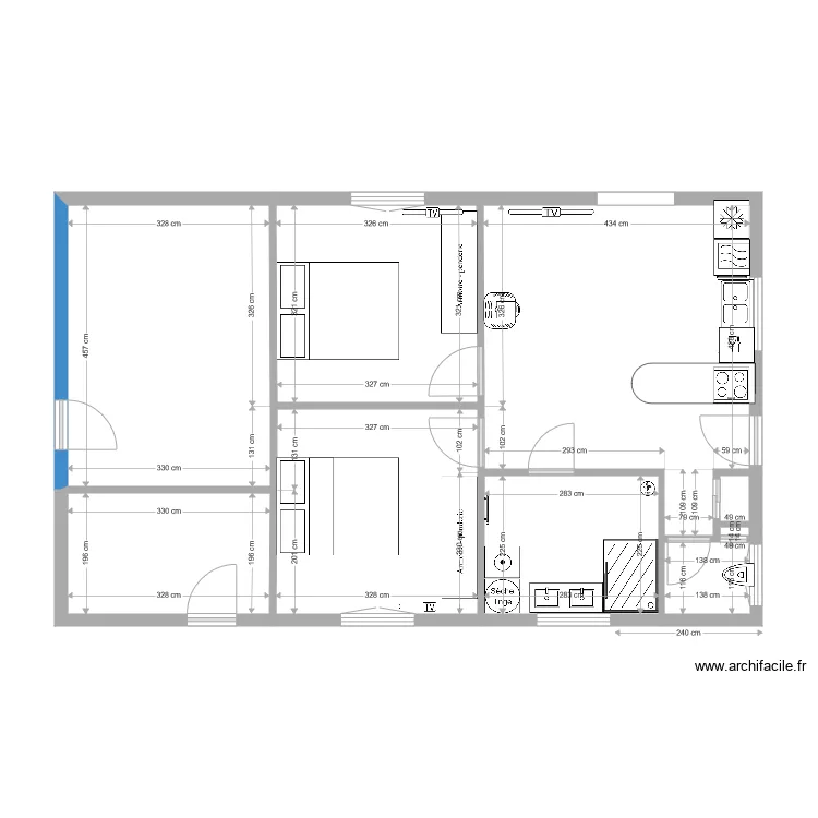 chalet clefcy 3. Plan de 