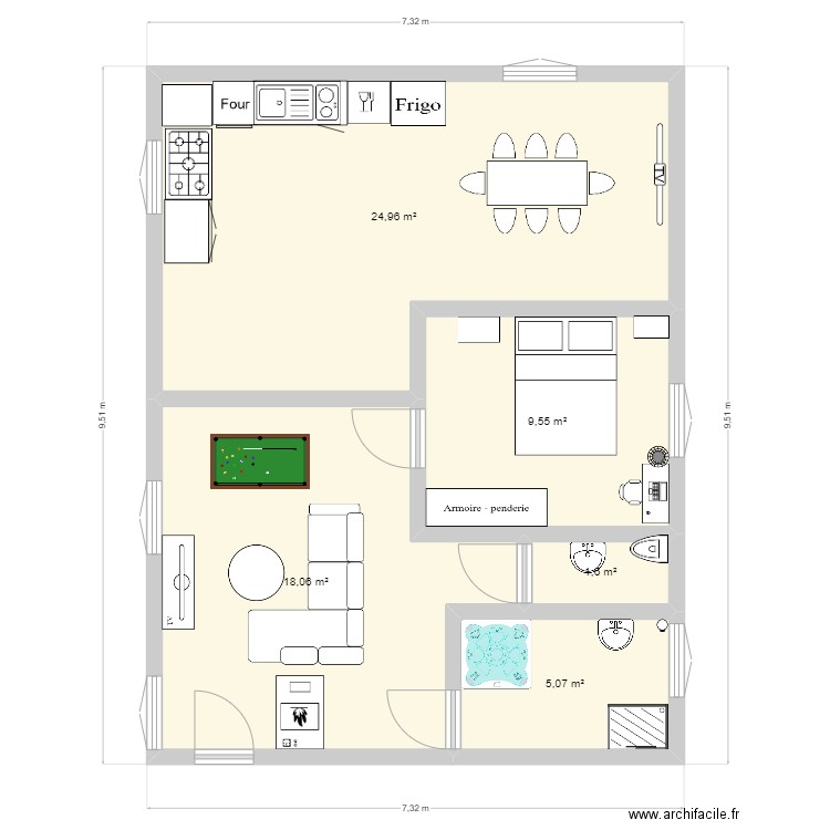 plan appa. Plan de 0 pièce et 0 m2