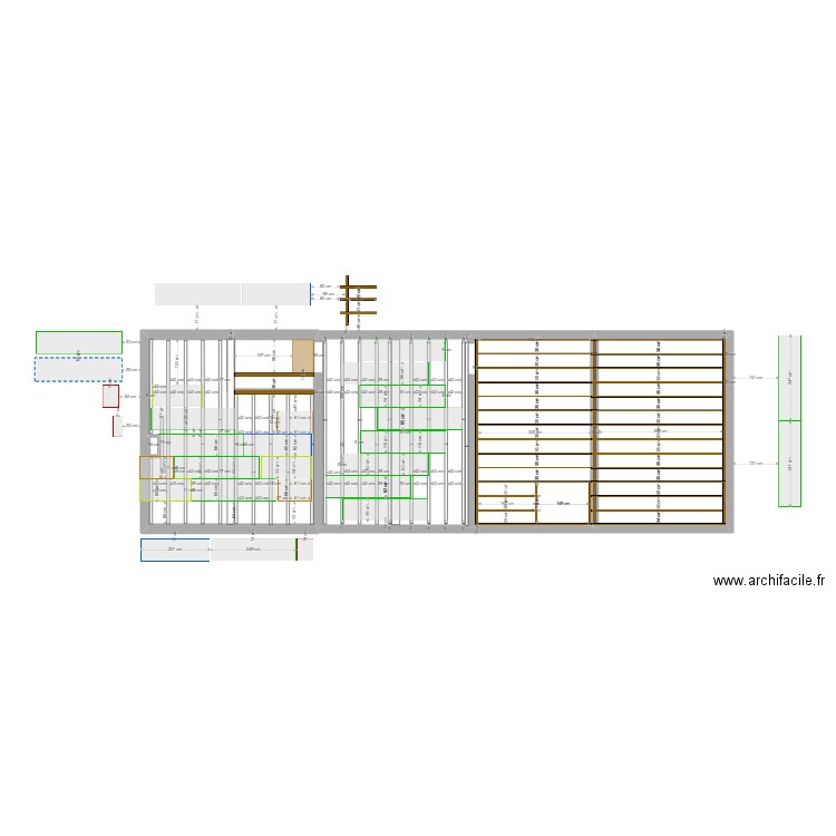 Plancher étage. Plan de 0 pièce et 0 m2