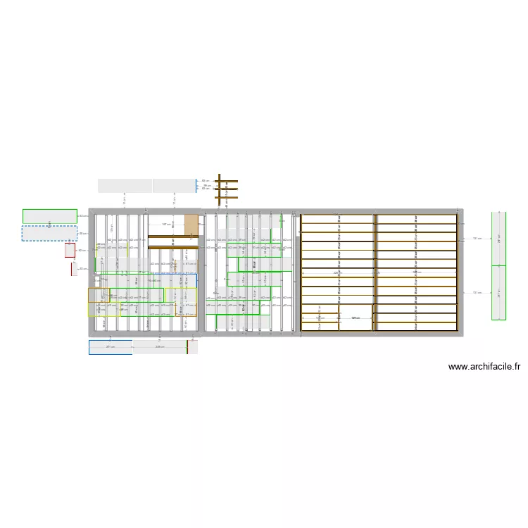 Plancher &eacute;tage. Plan de 