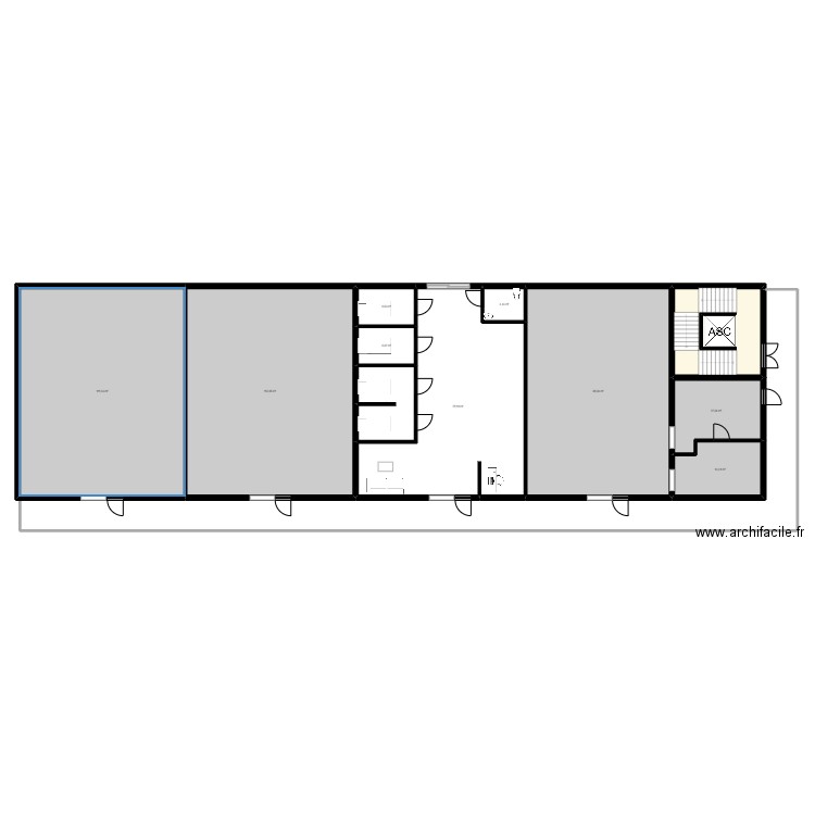 Muller Philippe initial 2. Plan de 11 pièces et 489 m2