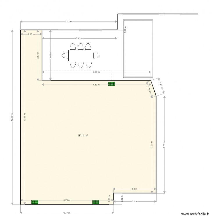 MARINE A JARDINIERE. Plan de 0 pièce et 0 m2