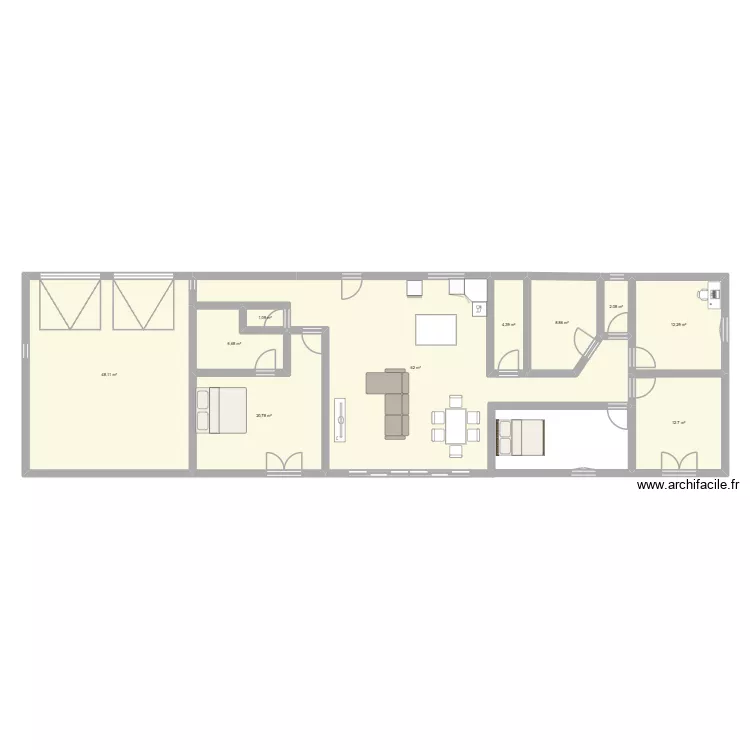 maison corse. Plan de 10 Pièces et 179 m²