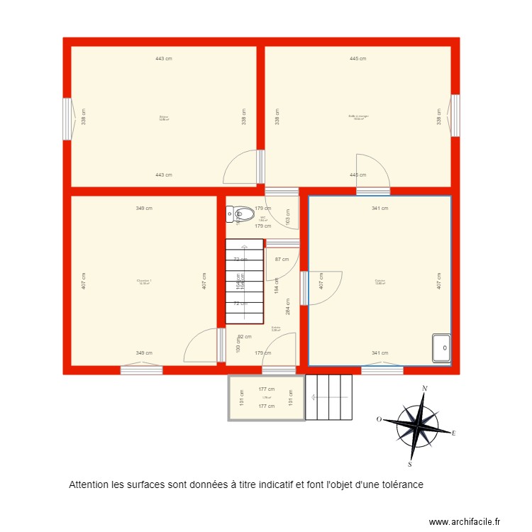 BI 2892 côté. Plan de 0 pièce et 0 m2