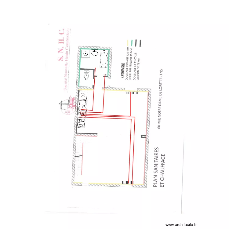 60 N D LENS SNHC. Plan de 