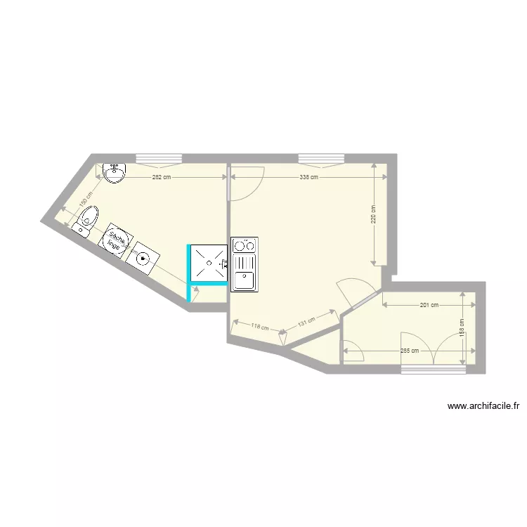 5 thimerais projet&eacute;. Plan de 