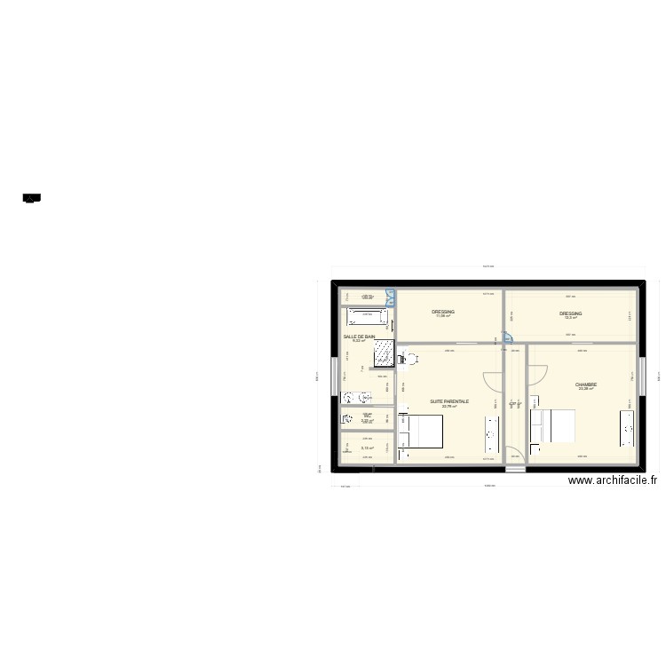 PLAN CHAMBRE COMBLE. Plan de 0 pièce et 0 m2