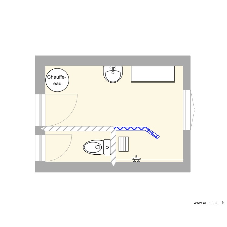 SDB LEFORT 1. Plan de 0 pièce et 0 m2