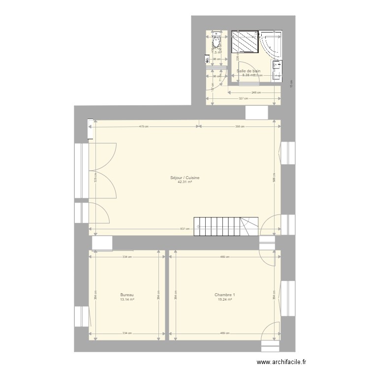 maison adeline. Plan de 0 pièce et 0 m2