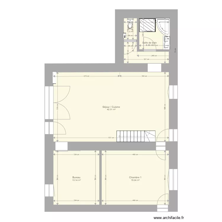 maison adeline. Plan de 