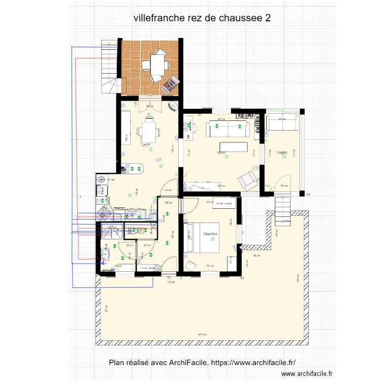 Rez de chaussée plomberie. Plan de 0 pièce et 0 m2