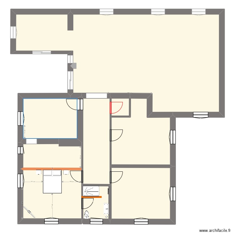 jaume bis. Plan de 8 pièces et 225 m2