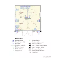 Cellule 3D Plan Architectural sans meubles