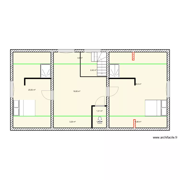ETAGE CHECY 3. Plan de 