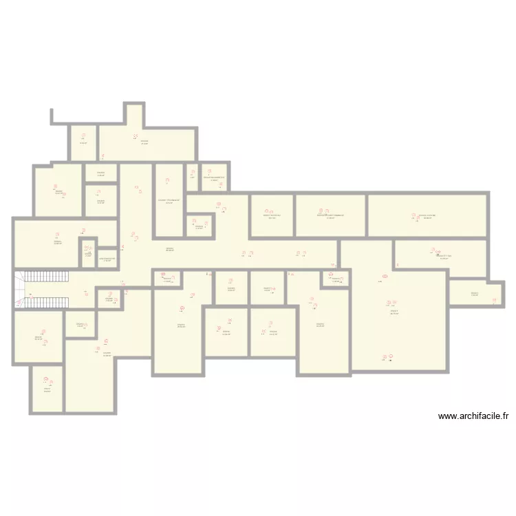 ETALLE RS REZ INCENDIE. Plan de 