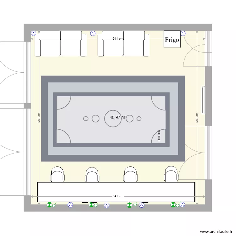 projet garage. Plan de 