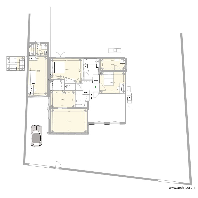 Projet Suite Parentale120918. Plan de 0 pièce et 0 m2