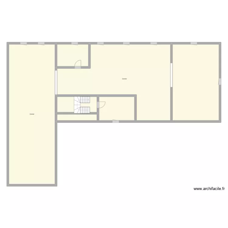 Croquis MANGEMATIN Grenier. Plan de 