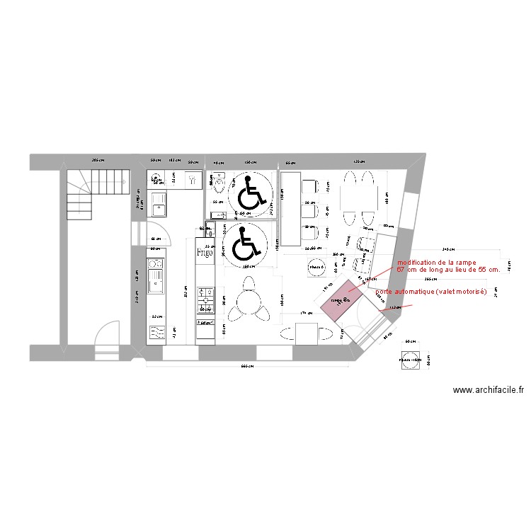 LE PANIER D OR travaux . Plan de 2 pièces et 46 m2