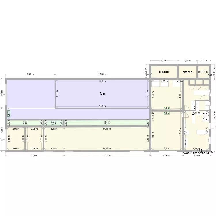 chevrerie N S. Plan de 