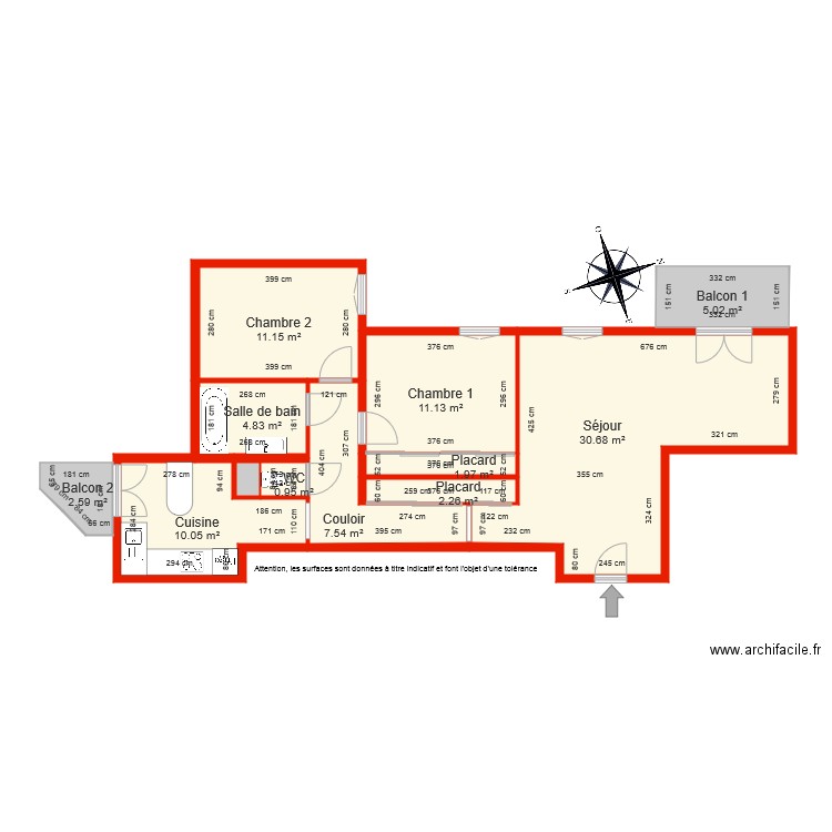 BI 4244 côté. Plan de 0 pièce et 0 m2