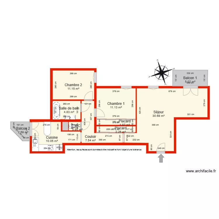 BI 4244 c&ocirc;t&eacute;. Plan de 